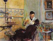Edouard Vuillard Dr.Georges Viau in His Office Treating Annette Roussel oil painting on canvas